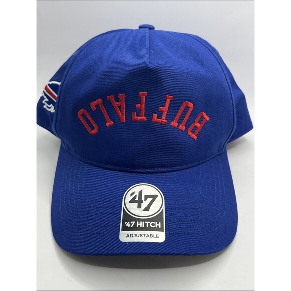 Buffalo Bills NFL '47 Brand Reversed Script Hitch Snapback Adjustable Hat - Picture 1 of 9
